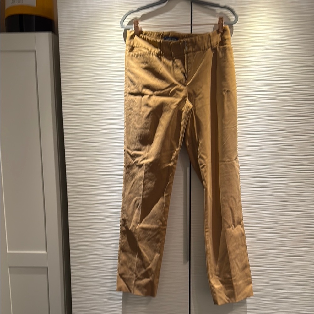 Piazza Sempione Tan Straight Leg Pants